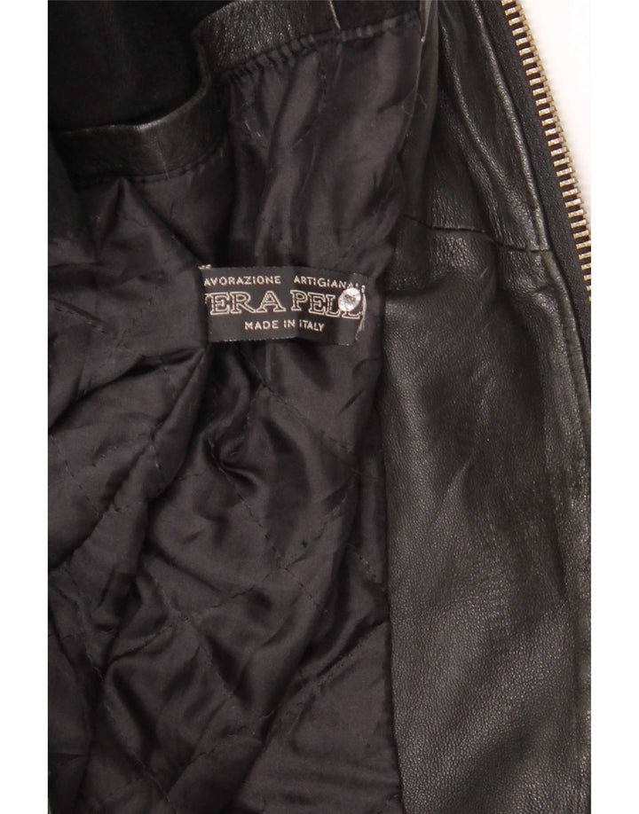 Jachetă bomber din piele pentru bărbați Aria IT 50 Large Black