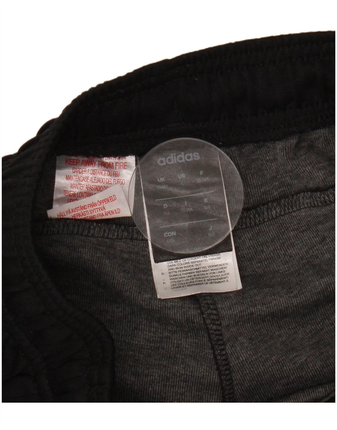 Adidas Băieți Pantaloni Trening Pantaloni Joggeri 13-14 Ani Poliester Negru