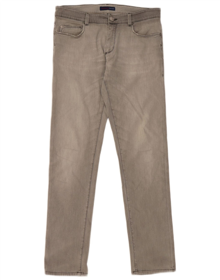 Trussardi blugi slim pentru bărbați W31 L33 bumbac gri
