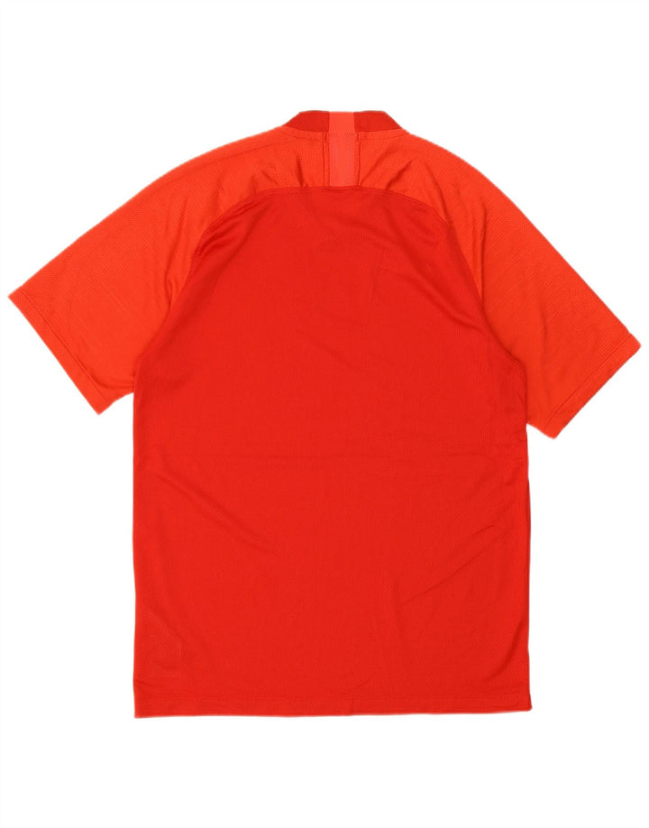 Tricou Nike Dri Fit pentru bărbați Top Mediu Roșu Poliester Colorblock