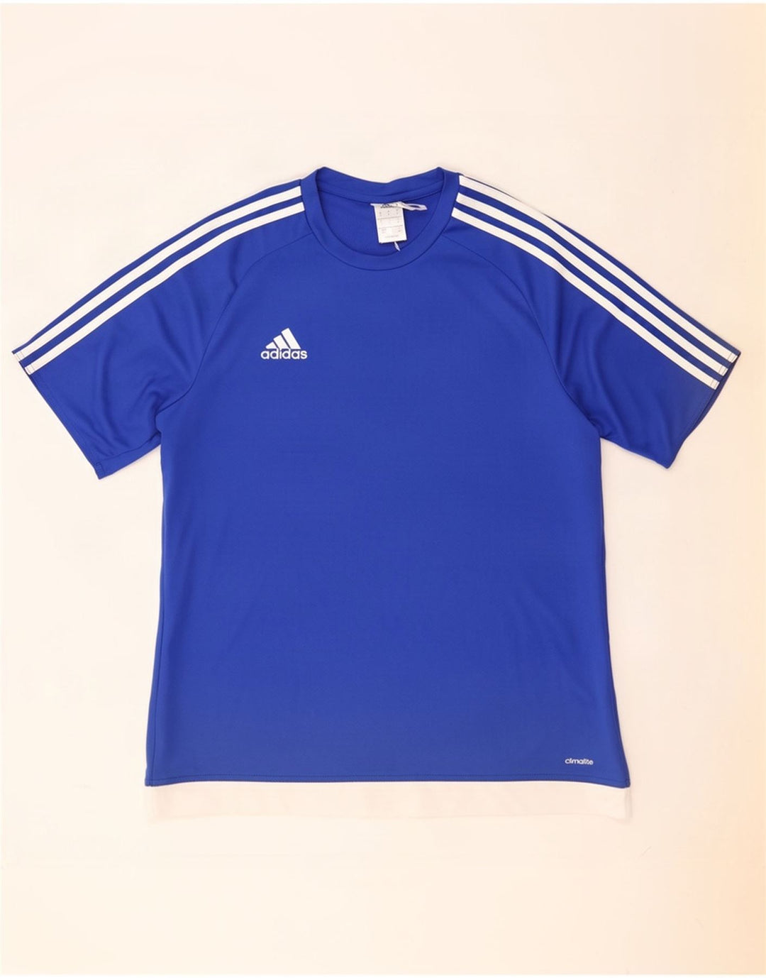 Tricou Adidas Climalite pentru bărbați Top mare albastru Colorblock