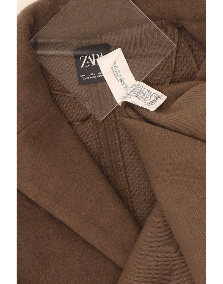 Pardesiu deschis pentru femei Zara UK 14 mare, maro, poliester