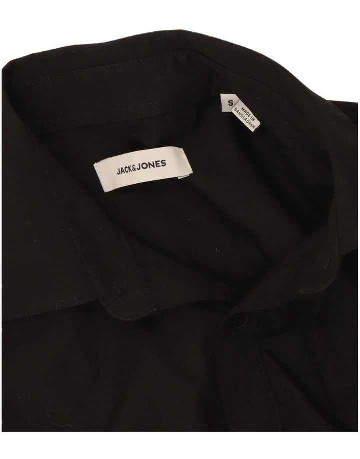 Cămașă Jack & Jones Bărbați Mic Negru Bumbac