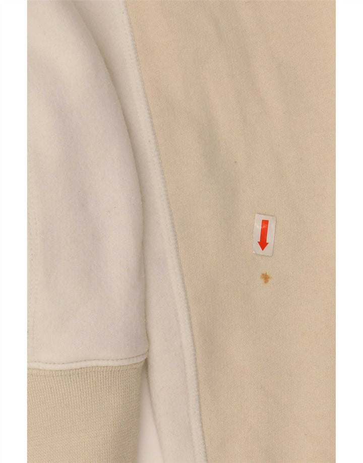 Pulover pentru femei Kappa, cu fermoar, cu gât, UK 14 Medium Bej Colorblock