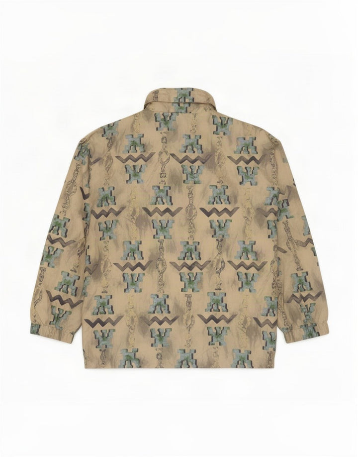 Jachetă Anorak pentru bărbați Exxtasy, cu model abstract, cu o formă lejeră, UK 36, mică, alb