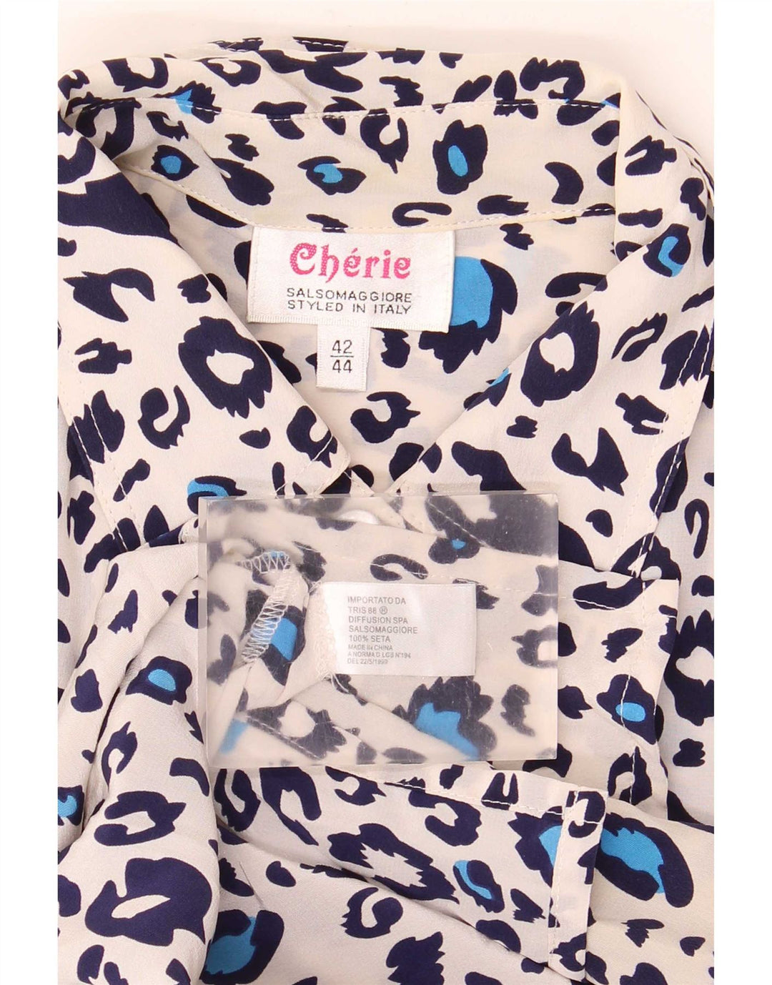 Bluză cămașă pentru femei cherie IT 42/44 Medium Multicolor Animal Print