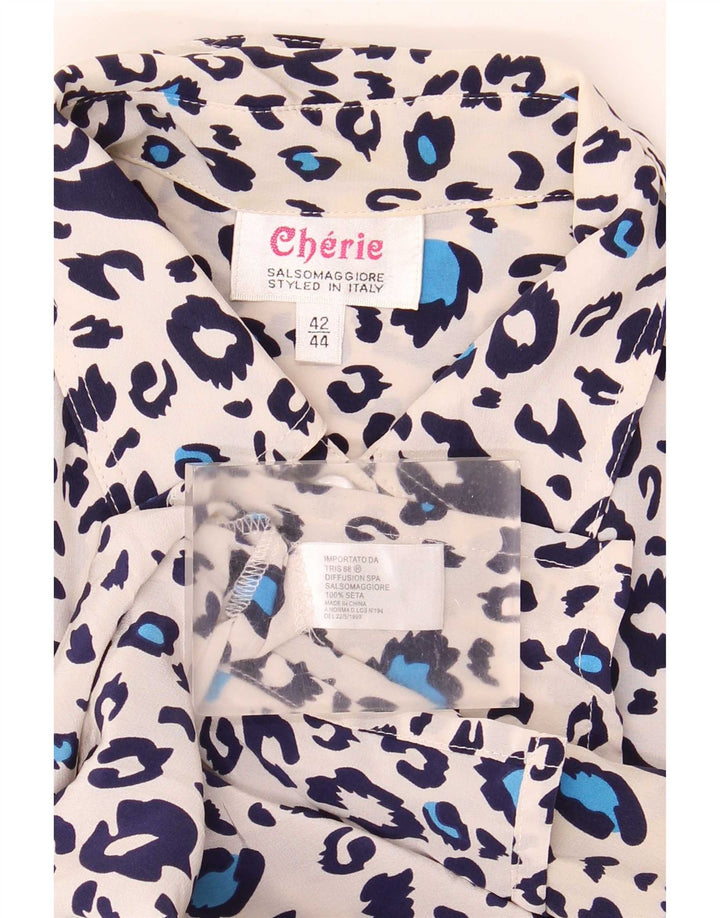 Bluză cămașă pentru femei cherie IT 42/44 Medium Multicolor Animal Print