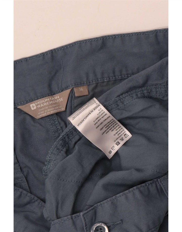 Pantaloni scurți cargo pentru bărbați Mountain Warehouse W36, mare, albastru, bumbac