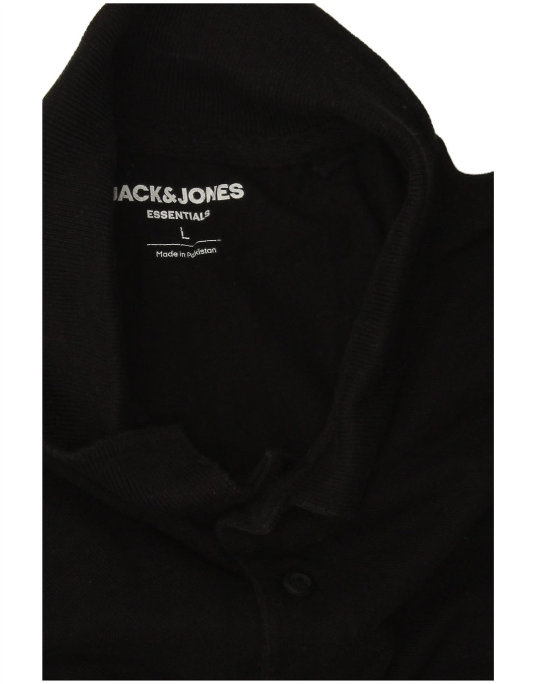 Tricou polo Jack & Jones pentru bărbați, mare, negru, bumbac