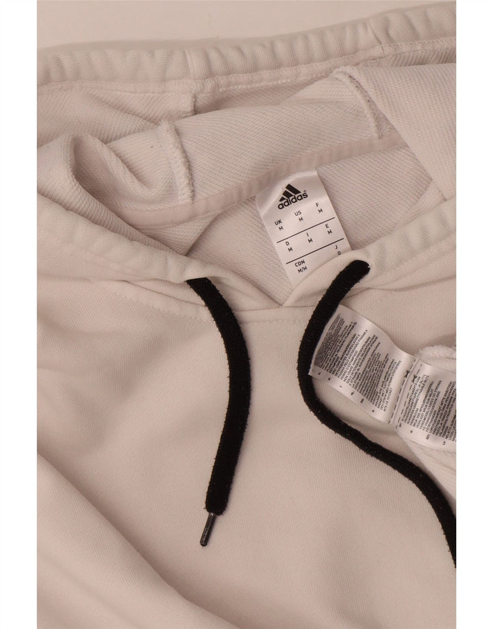 Pulover Adidas pentru bărbați Brooklyn Nets Graphic Hoodie, bumbac alb mediu