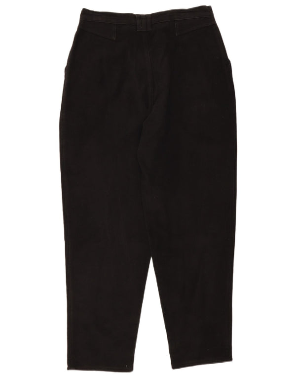 Pantaloni chino conici pentru femei Funky IT 46 Large L30 L28 Bumbac negru