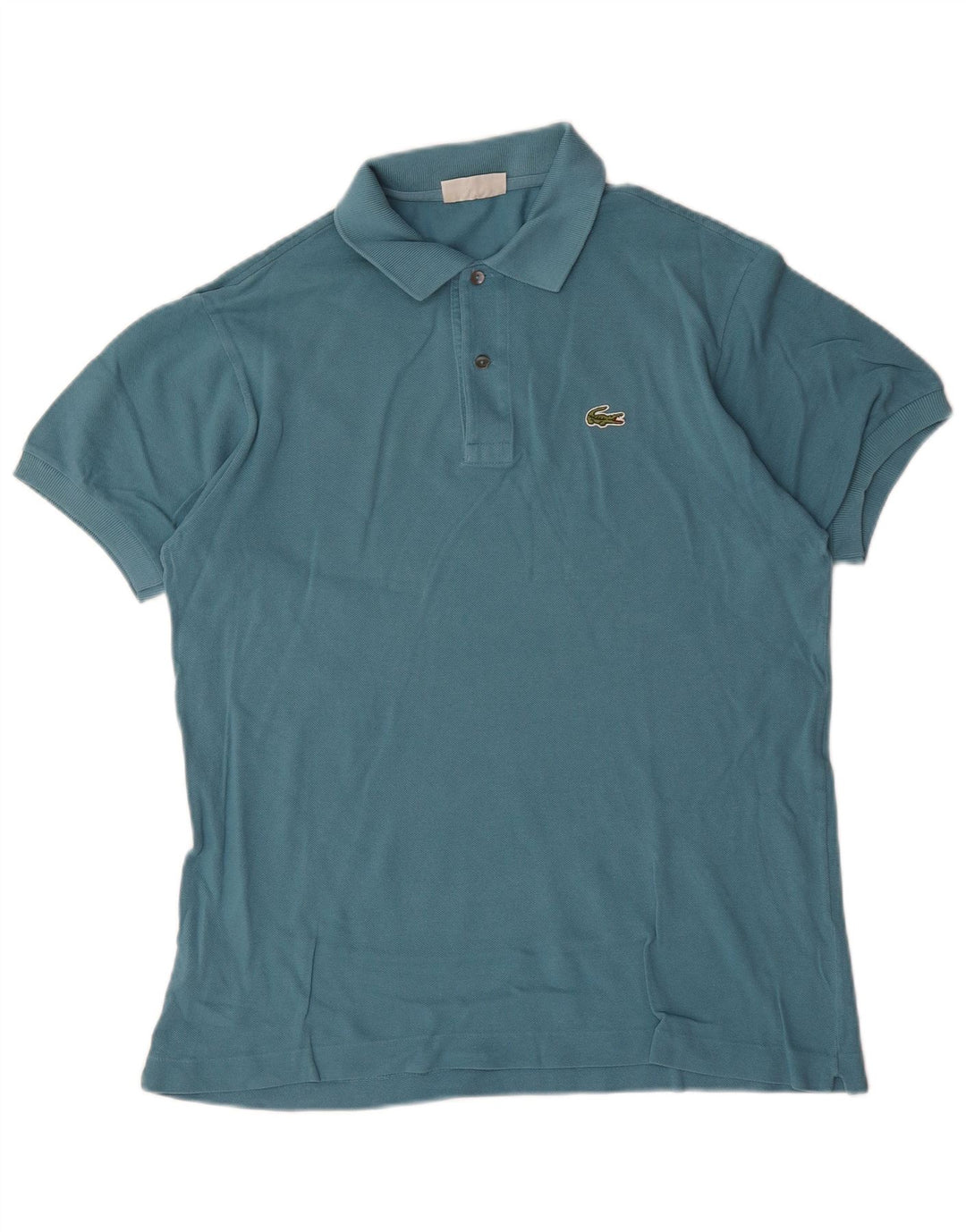 Tricou polo Lacoste pentru bărbați, mărimea 4, bumbac albastru mediu