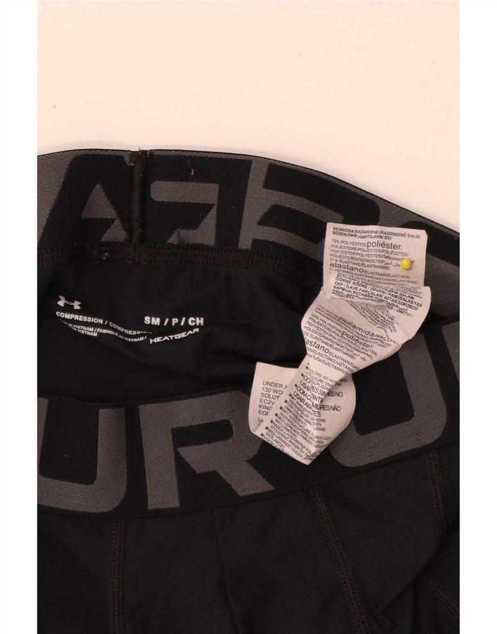 Pantaloni scurți sport cu grafică pentru ciclism Under Armour, poliester negru mic