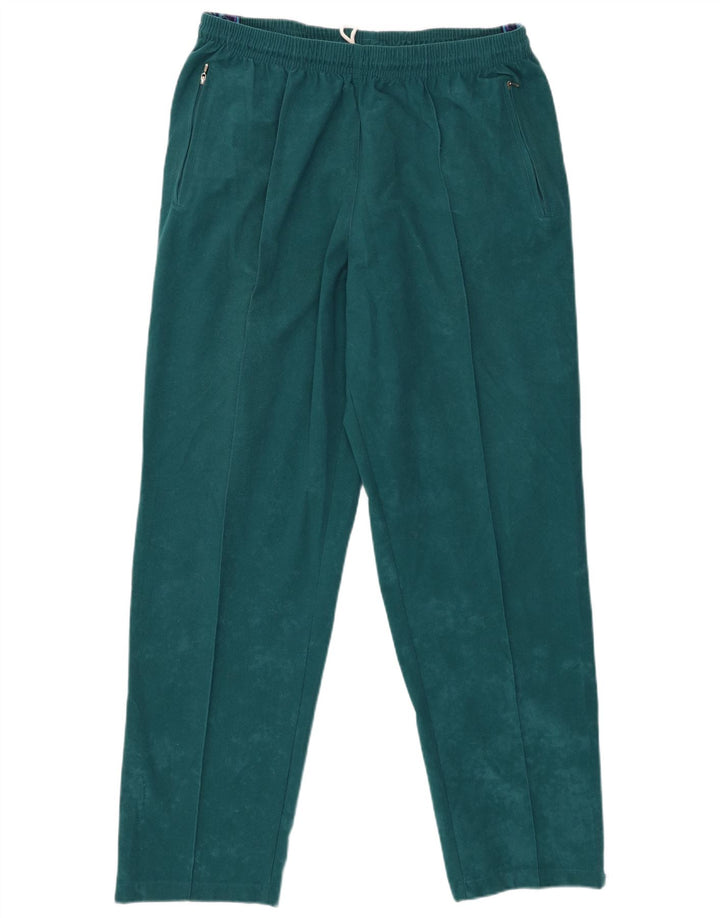 Pantaloni de trening grafic ASICS pentru bărbați, mari, verde, poliester
