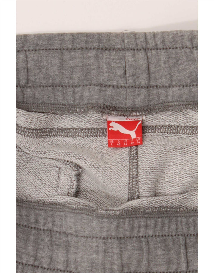 Pantaloni scurti sport Puma pentru femei UK 14 Large W32 Gri