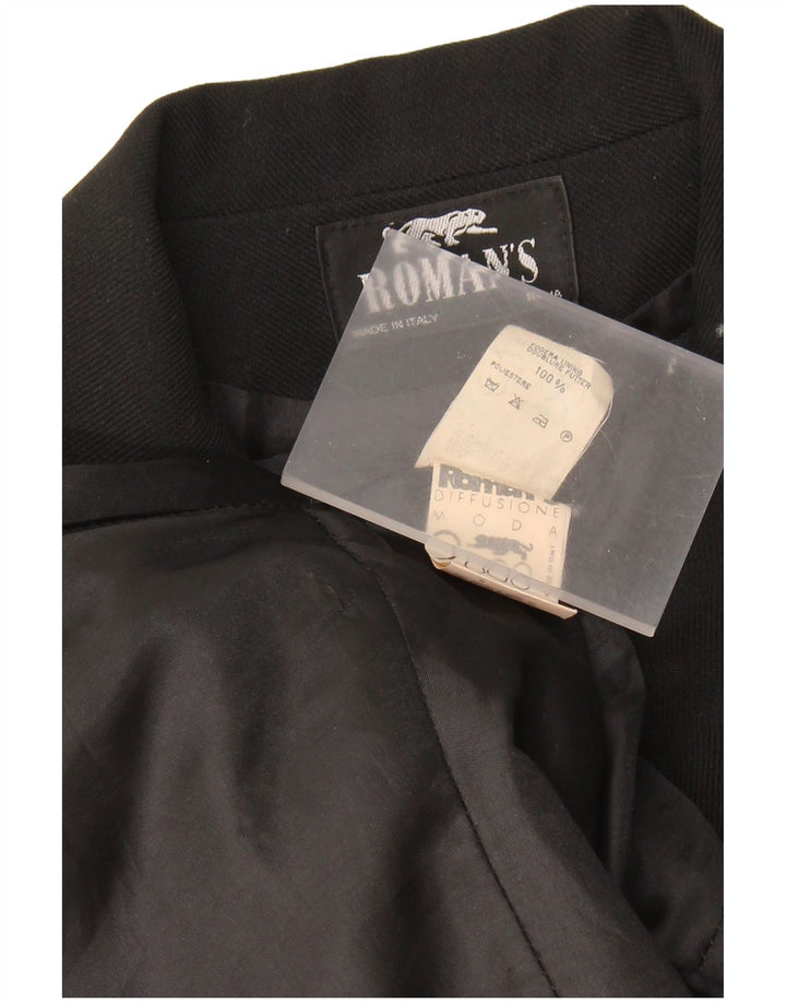 Jachetă Blazer Femei Roman's cu 4 nasturi UK 10 Mic Negru