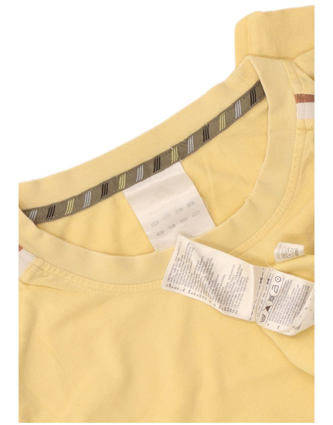 Tricou pentru bărbați Adidas Top mare din bumbac galben