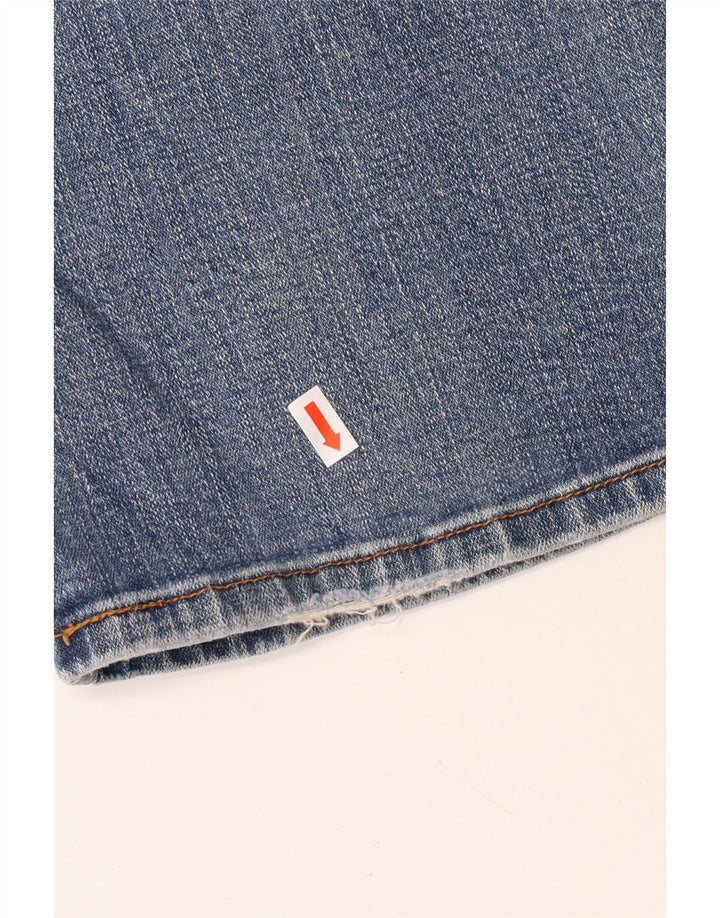 Blugi Levi's 518 Super Low Bootcut pentru femei US 9 Medium W30 L31 Bumbac albastru