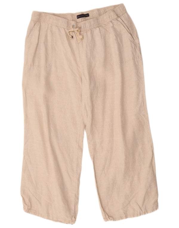 Pantaloni tăiați pentru femei Marks & Spencer L40 L26 Bej