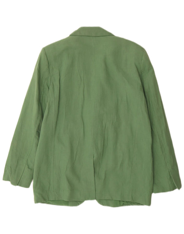 Blazer supradimensionat cu 2 nasturi Zara pentru femei UK 10, in verde mic