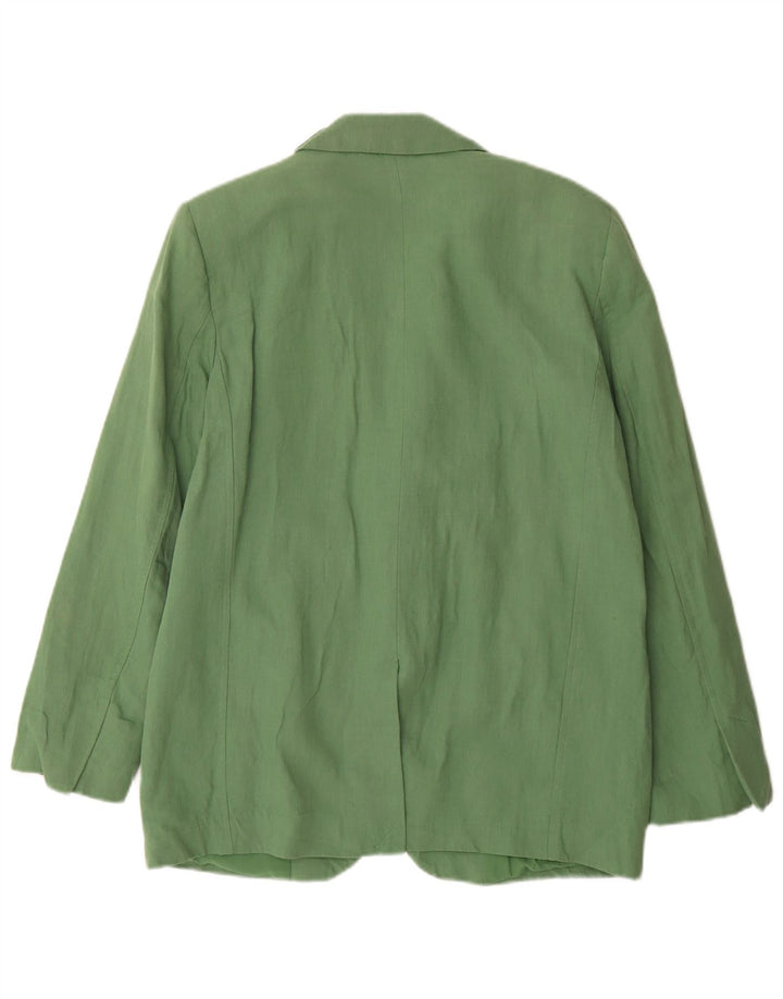 Blazer supradimensionat cu 2 nasturi Zara pentru femei UK 10, in verde mic