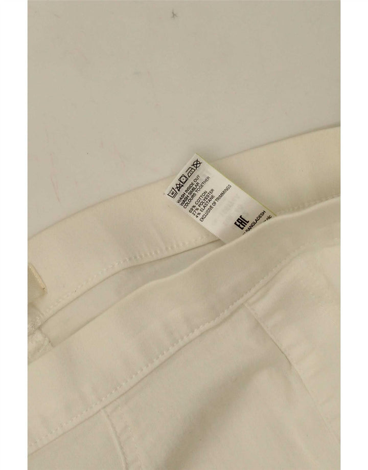 Blugi jegging pentru femei Marks & Spencer UK 12 Medium W28 L27 Bumbac alb