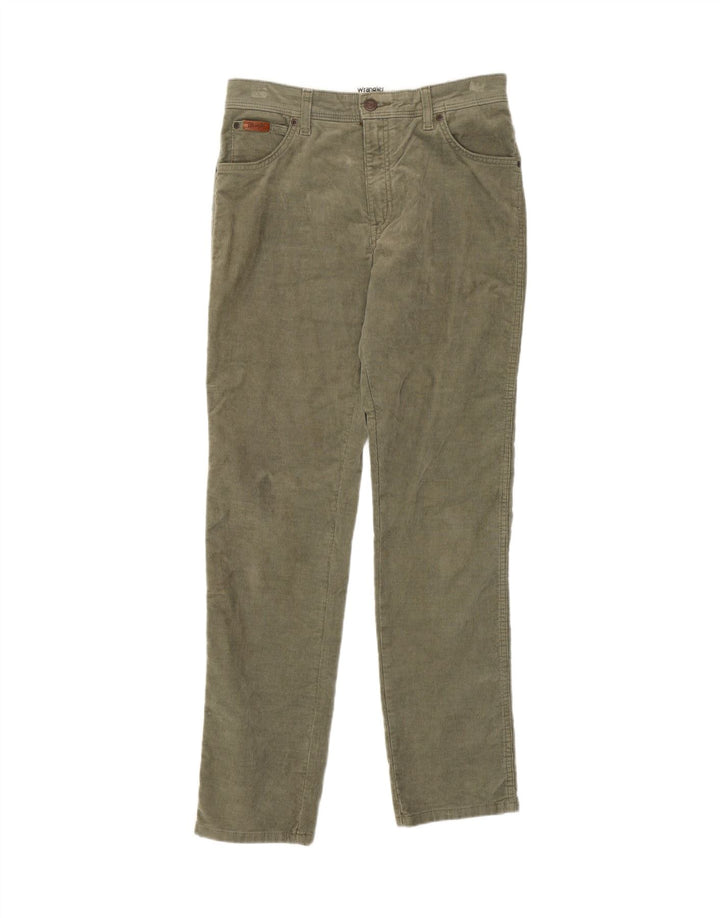 Pantaloni Wrangler pentru bărbați, Texas Slim Fit, din velur, L32 L32, bumbac verde