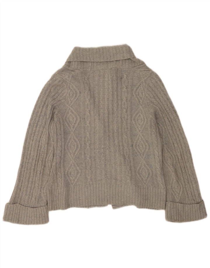 Pulover cardigan pentru femei Marks & Spencer UK 14 mare, gri acrilic