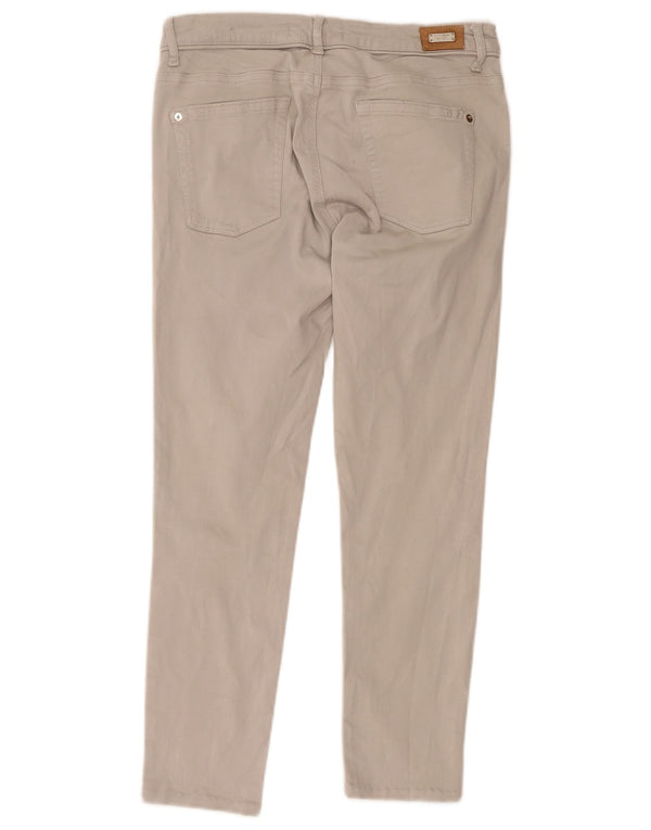 Pantaloni tăiați pentru femei Zara EU 44 XL W34 L26 Bej