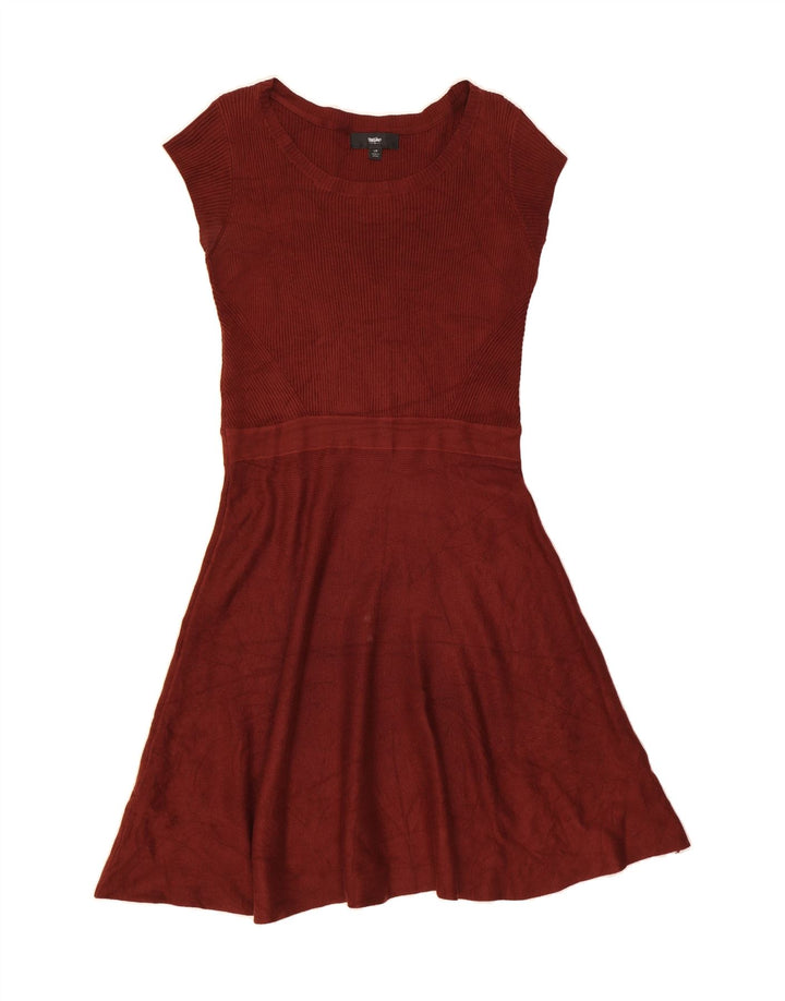 MOSSIMO Womens A-Line Dress UK 14 Large Brown Acrylic Vintage Mossimo and Second-Hand Mossimo from Messina Hembry 