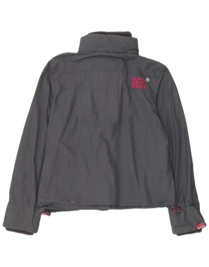 Jachetă de ploaie Superdry Windcheater pentru femei UK 42 XL nailon gri