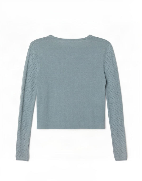 Pulover cardigan pentru femei White Stuff UK 16, mare, albastru, bumbac