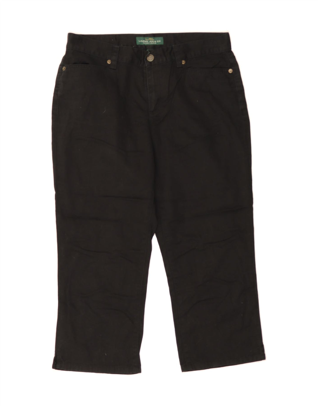 RALPH LAUREN Womens Capri Jeans US 6 Medium W30 L21 Black Cotton Vintage Ralph Lauren and Second-Hand Ralph Lauren from Messina Hembry 