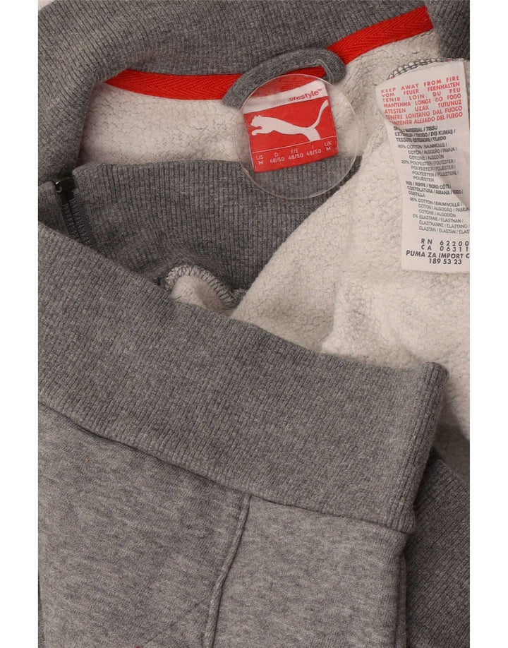 Jachetă de trening pentru bărbați Puma, bumbac, gri mediu