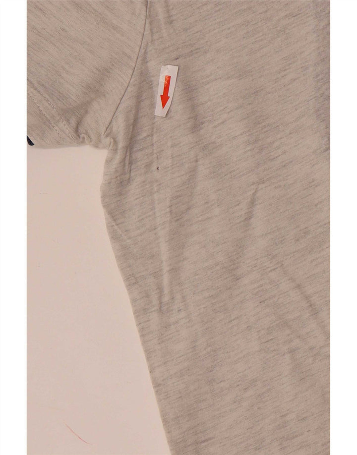 Tricou grafic Desigual pentru bărbați Top mare bumbac gri