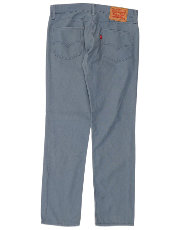 Pantaloni casual Levi's 511 Slim pentru bărbați L30 L30 Bumbac albastru