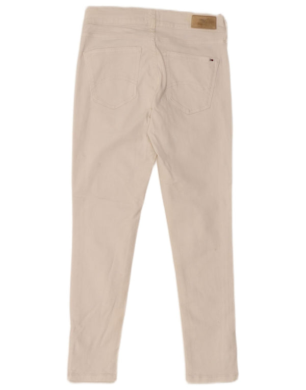 Blugi skinny pentru femei TOMMY HILFIGER L25 L25, bumbac alb