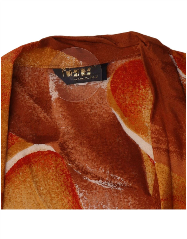 Jachetă Blazer Femei Rene 1 Buton IT 44 Maro Mediu Floral