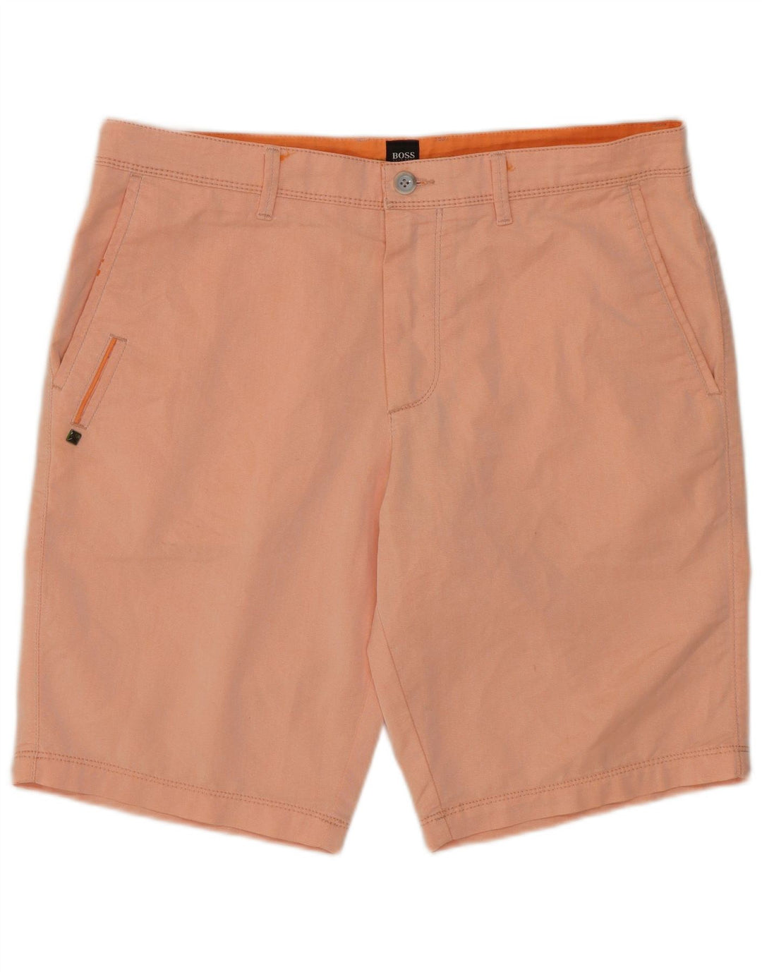 Pantaloni scurți chino pentru bărbați Hugo Boss IT 48 Medium W32 Bumbac portocaliu
