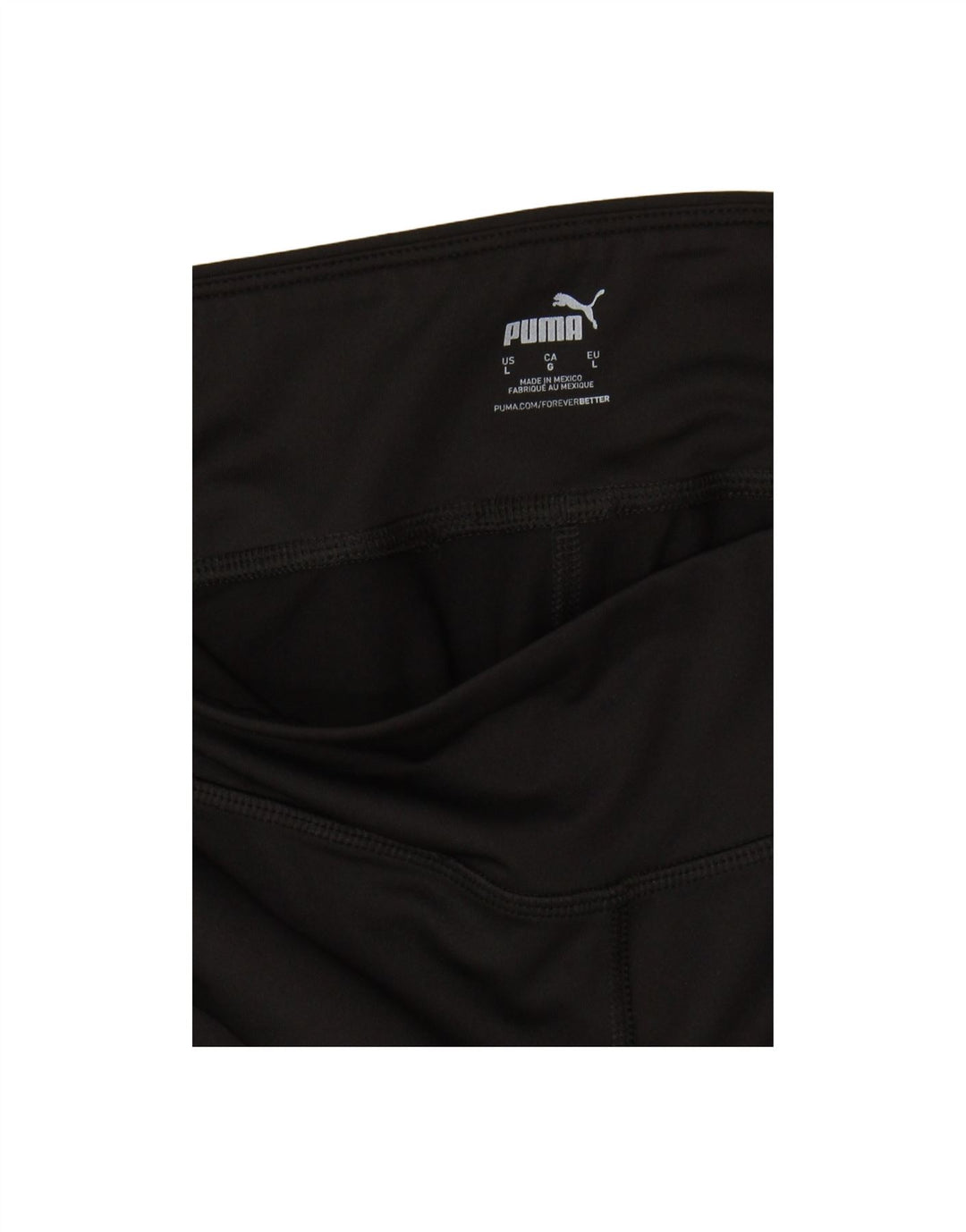 PUMA Womens Leggings UK 14 Large  Black Polyester