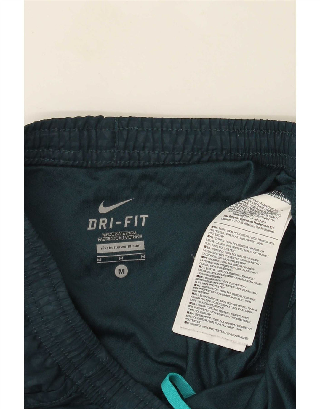 Pantaloni scurti sport Nike pentru femei UK 14 Medium Green Spotted Poliester