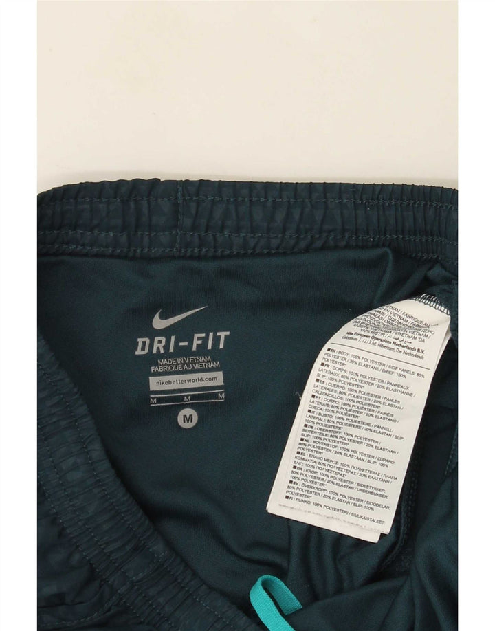 Pantaloni scurti sport Nike pentru femei UK 14 Medium Green Spotted Poliester