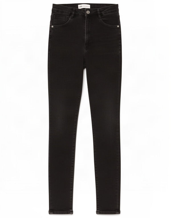 Blugi skinny dama Zara EU 36 XS W26 L27 bumbac negru