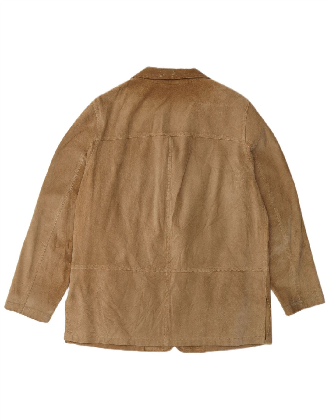 Jacheta de piele intoarsa pentru femei vintage IT 42 Medium Beige Piele