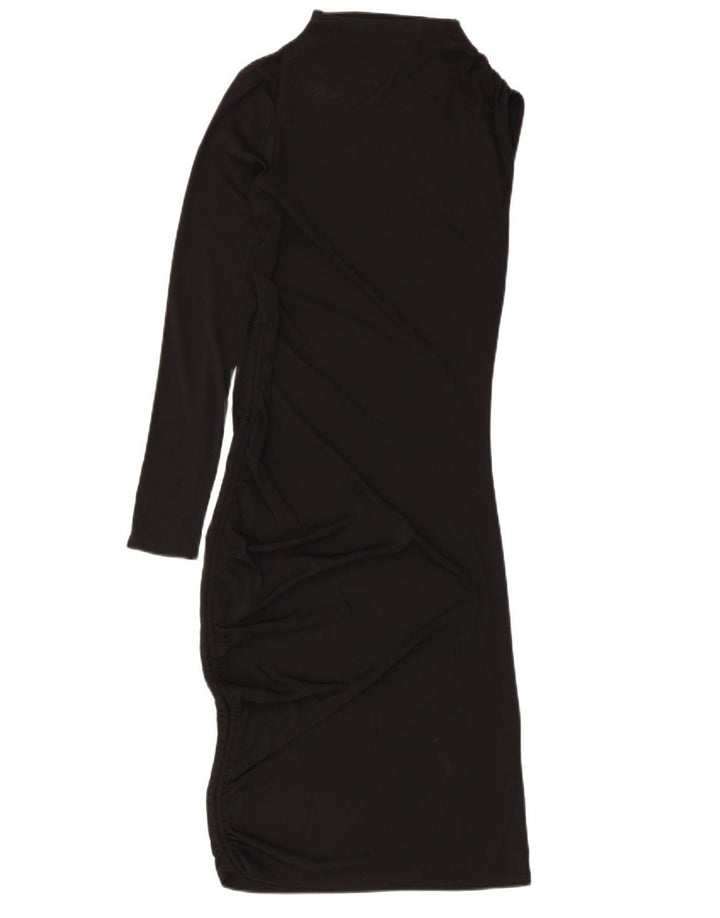 Rochie Zara femeie cu un umăr UK 8, poliester negru mic