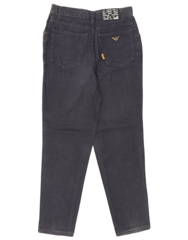 GIORGIO ARMANI Blugi conici pentru femei IT 40 Small W27 L25 Bumbac negru