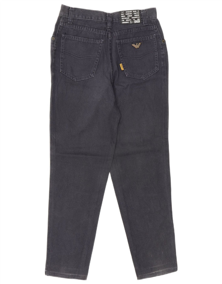 GIORGIO ARMANI Blugi conici pentru femei IT 40 Small W27 L25 Bumbac negru