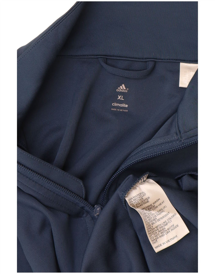 Jachetă de top pentru trening Climalite Adidas pentru femei UK 18 XL, poliester bleumarin