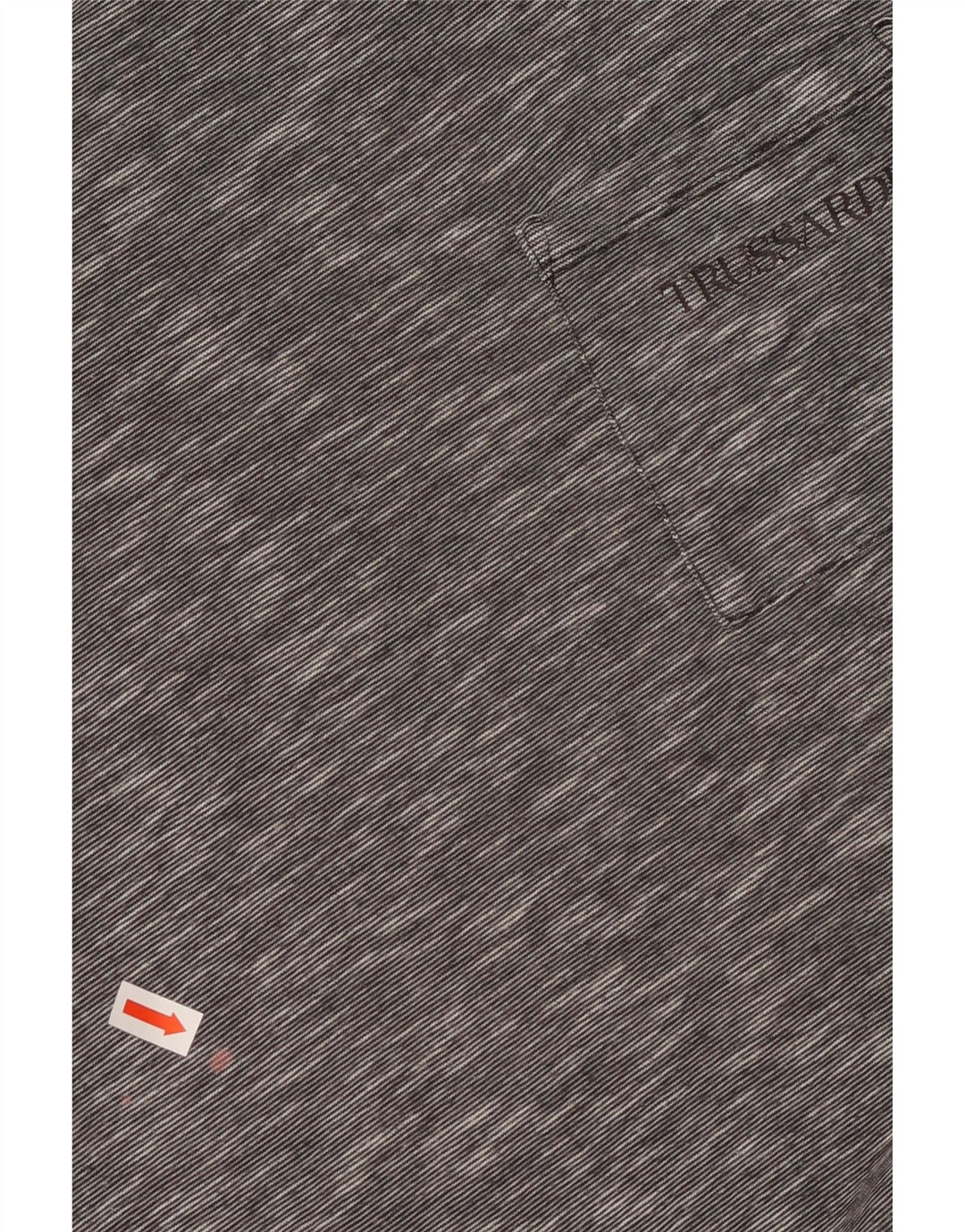 TRUSSARDI Tricou bărbătesc mic, gri, bumbac cu pete