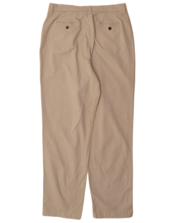 Pantaloni chino conici pentru femei cu talie înaltă Lee US 16 2XL W32 L31 bej bumbac